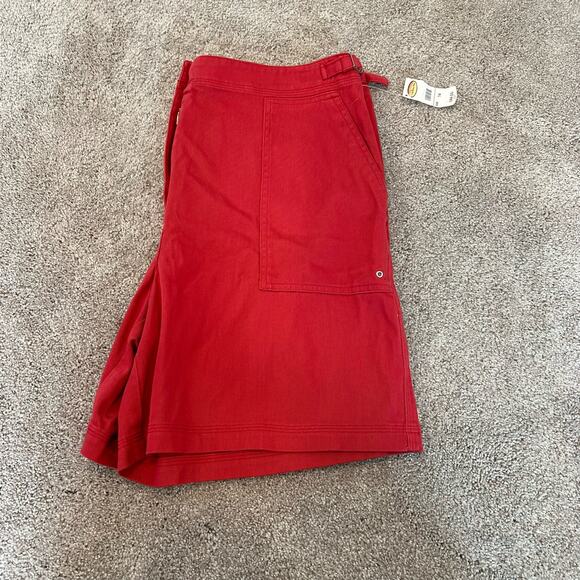 Talbots Women's Pink Cargo Shorts‎ High Waisted Size 14 Stretch - Picture 1 of 9